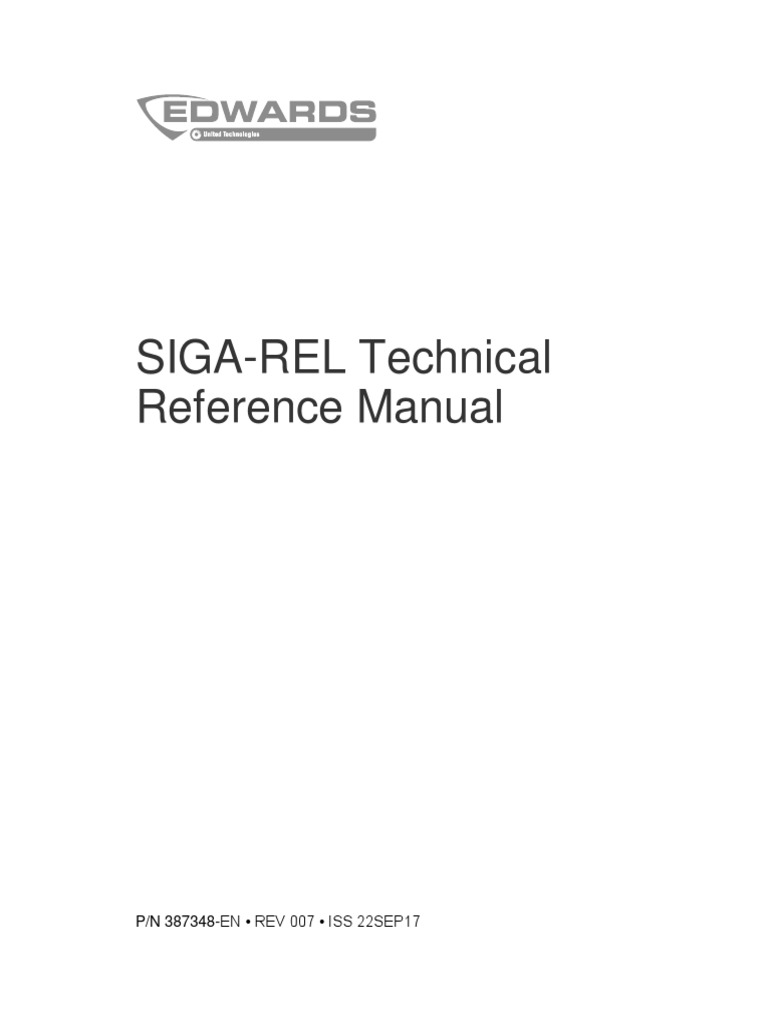 387348-EN R007 SIGA-REL Technical Reference Manual PDF | PDF | Fire ...