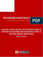 Guía Del Curso Virtual de Software Libre de Sistemas de Información Geográfica para La Gestión Urbana Territorial