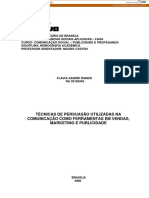 Técnicas de Persuasão Utilizadas Na Comunicação Como Ferramentas em Vendas, Marketing E Publicidade