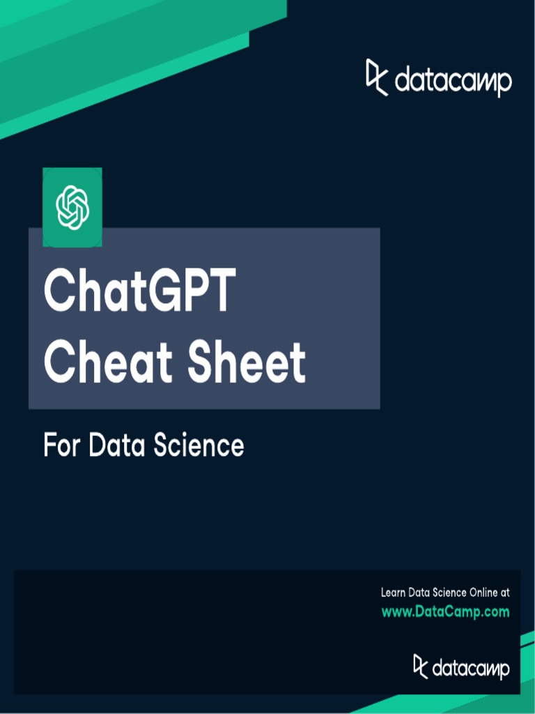 ChatGPT Cheat Sheet - DataCamp PDF | PDF | Time Series | Sql