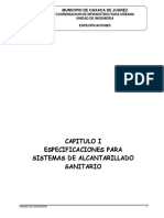 Especificaciones Drenaje Sanitario PDF