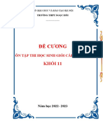 KHỐI 11 ĐỀ CƯƠNG ÔN TẬP THI HSG CẤP TRƯỜNG NĂM HỌC 2022-2023