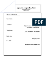 CV Ingles PDF