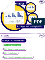 1) Algrebaic Manipulation