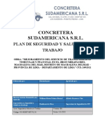 Plan de Seguridad y Salud en El Trabajo - Concretera Sudamericana S.R.L.