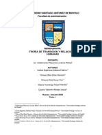 Monografia N°3 Teoria de Las Relaciones Humanas