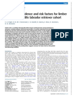Veterinary Record - 2016 - Pugh - Cumulative Incidence and Risk Factors For Limber Tail in The Dogslife Labrador Retriever