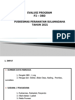 Evalusi Program P2 - DBD Puskesmas Perawatan Sulamadaha TAHUN 2021