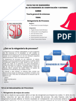 Reingeniería de procesos en la facultad de ingenierías