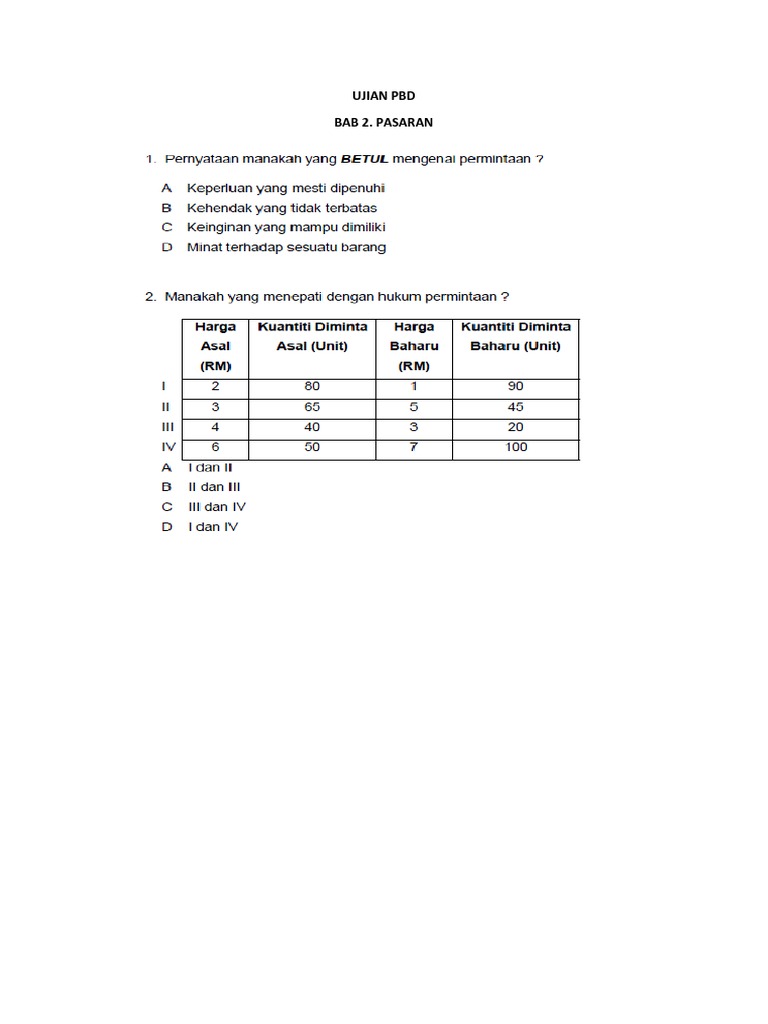 Ujian Pbd Bab 2 Pdf Pdf