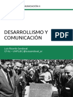 Desarrollismo y Comunicación