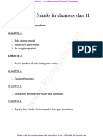 11th Chemistry EM Important 5 Mark Questions English Medium PDF Download