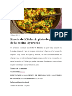 Receta de Kitchari