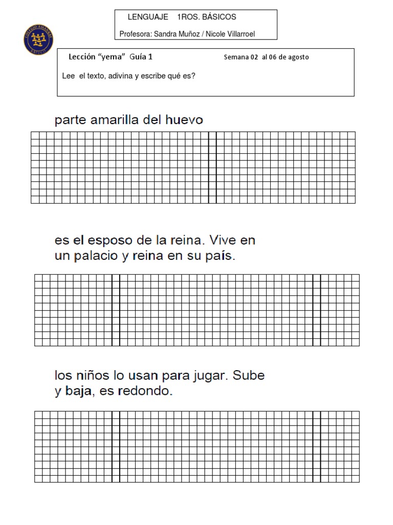 Actividades de Lenguaje para Niños | PDF | Artes del Lenguaje y ...