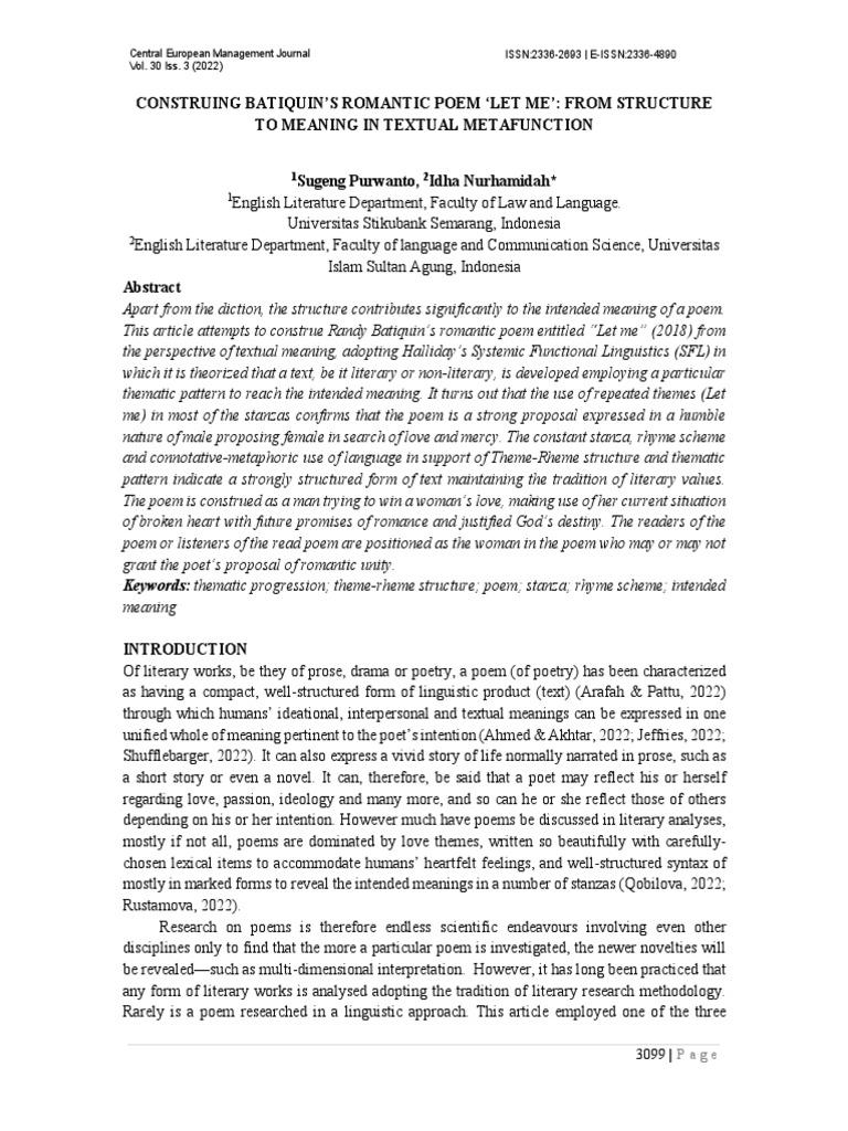 Construing Poems PDF PDF Poetry International Standard Serial Number