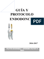 Guía Y Protocolo Endodoncia: Pulpitis Reversible - Hiperemia Pulpar 10 K04.0