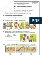 UNAS VACACIONES DIFERENTES Ficha PDF