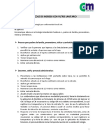 Protocolo de ingreso con filtro sanitario Covid-19