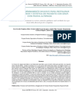 Tratamiento mínimamente invasivo con resinas inyectadas para restaurar guía anterior y estética en paciente con erupción pasiva alterada