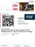 Ticket 1 of 1: (BONUS) Girls Month (Beli 2 Dapat 3 Tiket) - Weekday Dufan + Ancol (1 Kode Untuk 1 Orang)