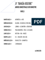 Rol Examenes Bimestrales 3er Bim Nivel I PDF