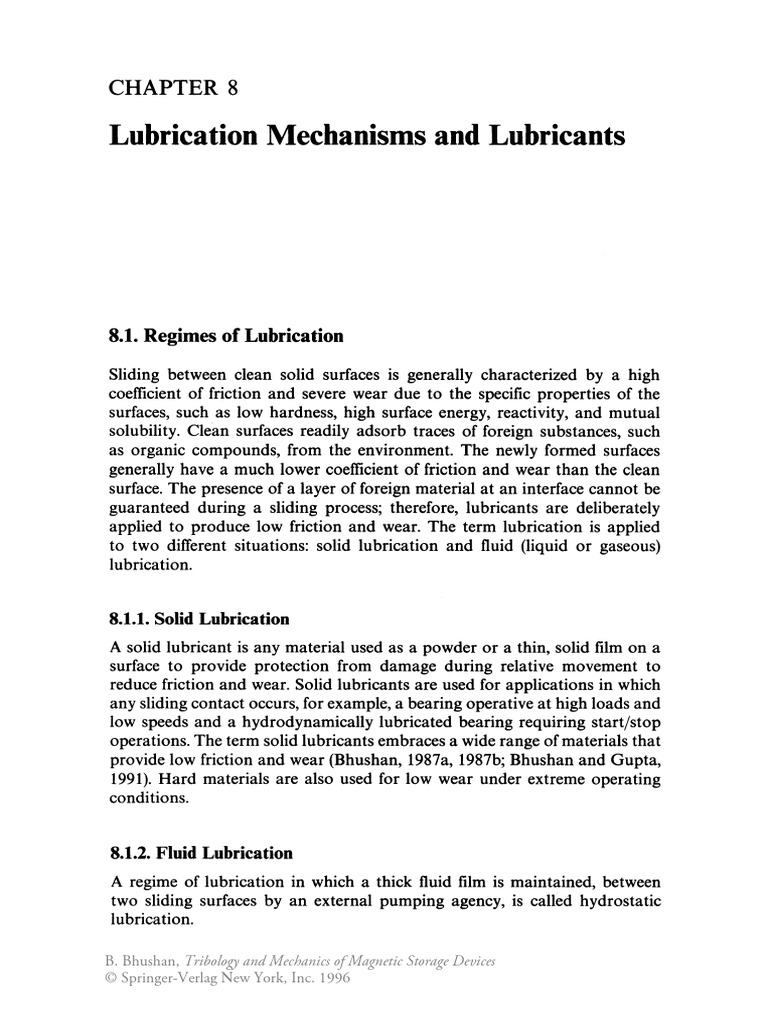 978-1-4612-2364-1 - 8 Lubrications | PDF | Lubricant | Wear