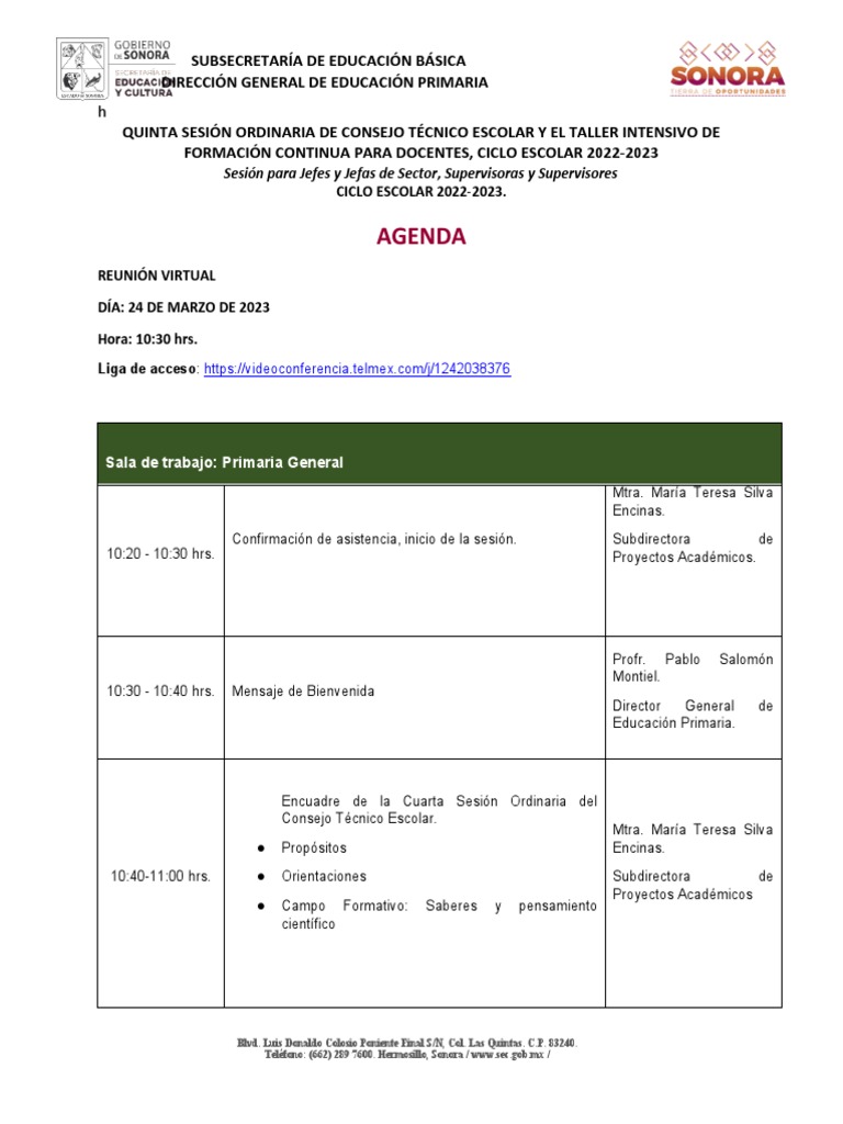 Consejo Técnico Escolar Marzo 2023 | PDF | Plan de estudios | Aprendizaje