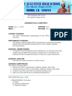 LEARNING PLAN in Computer July 1 - 5, 19