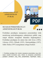 Sejarah Perkembangan Administrasi Publik