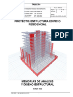 Diseño estructural edificio residencial