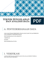 Teknik Pengolahan Dan Analisis Data