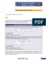 Custo de Capital Proprio Wacc PDF Cea