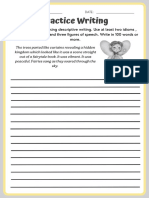 Creating Mood and Atmosphere An English Creative Writing Activity Worksheet PDF