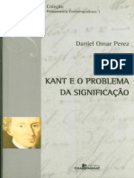 Kant e o Problema Da Significacao