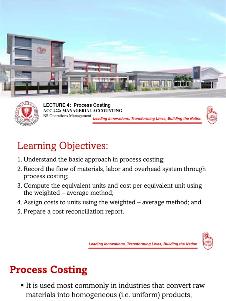 Process Costing Pdf Debits And Credits Inventory