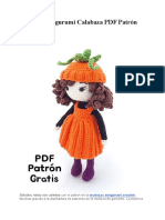 Muneca Amigurumi Calabaza PDF Patron Gratis