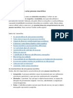 Características de Uma Pessoa Neurótica