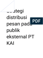 Strategi Distribusi Pesan Eksternal