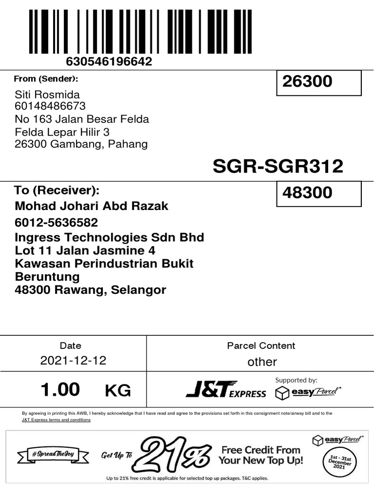 Easyparcel 630546196642 PDF