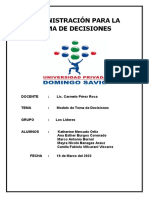 Modelo de Toma de Decisiones