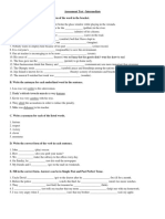 Assessment Test - Intermediate PDF