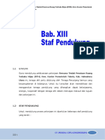 Bab XIII Staf Pendukung