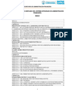 CUERPO NORMATIVO UNIFICADO DEL SISTEMA INTEGRADO DE ADMINISTRACION FINANCIERA Al 23 - 11 - 2022 Res CGP 2022 - D 00000020