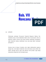 Bab VII Rencana Kerja