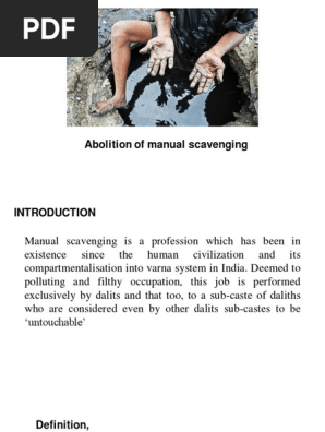 MANUAL SCAVENGING PPT