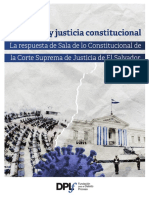 Pandemia y Justicia Constitucional - El Salvador