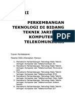 Perkembangan Teknologi Jaringan dan Telekomunikasi