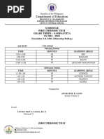 Periodic Schedule