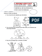 EXAMEN MENSUAL DE MATEMÁTICA Segundo Grado