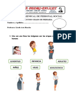 Examen Mensual Personal Social Segundo Grado